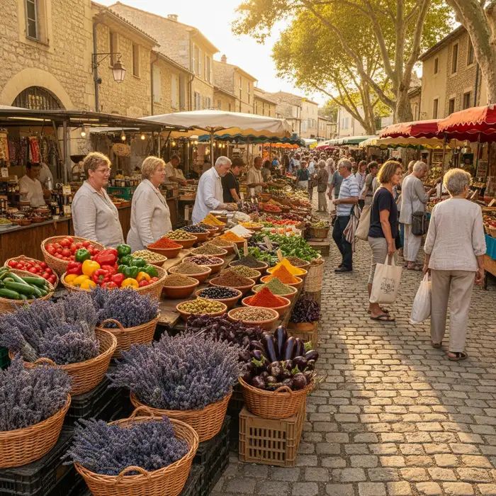 marches provencaux cote azur produits locaux vue