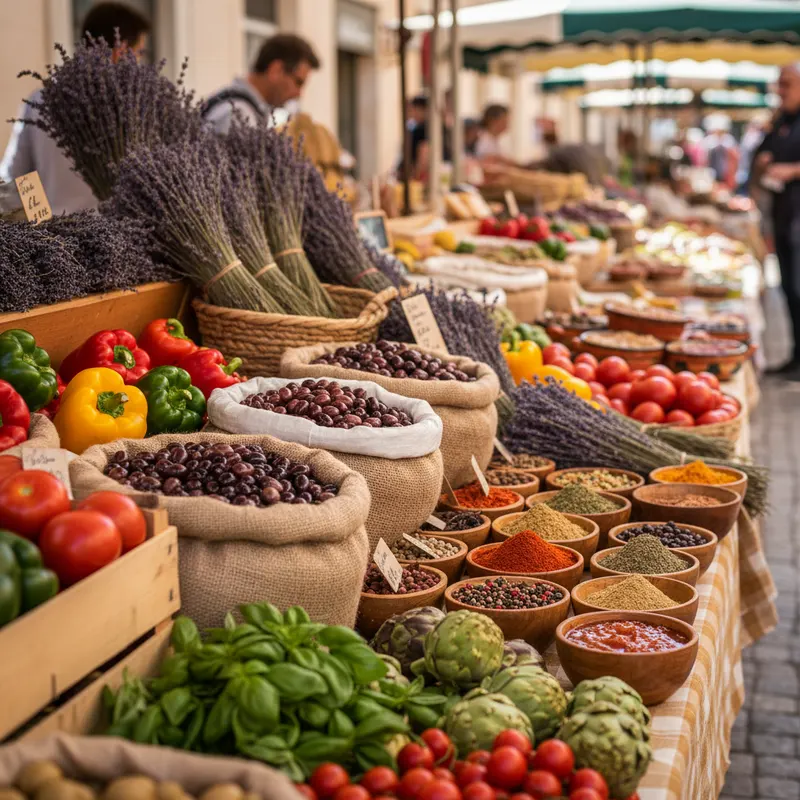 marches provencaux cote azur produits locaux