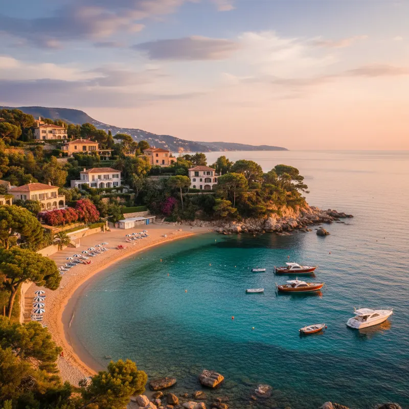 plage paloma saint jean cap ferrat vue