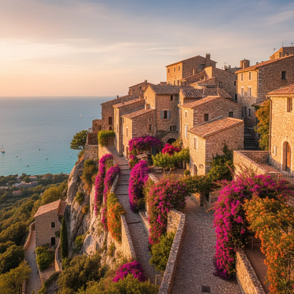 Villages perchés Côte d'Azur Eze Saint-Paul-de-Vence Provence ruelles médiévales